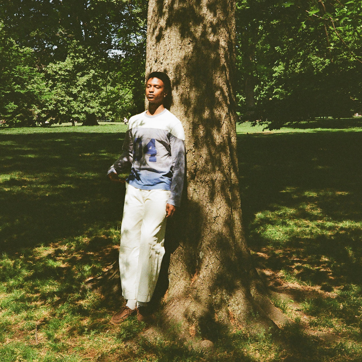 Varsity Long Sleeve in Sun-Aged Cobalt