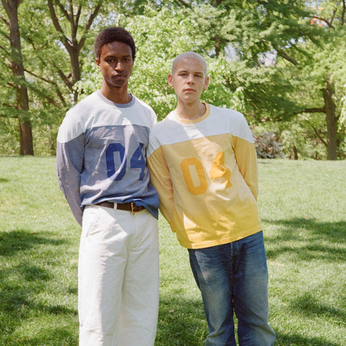 Varsity Long Sleeve in Sun-Aged Gold