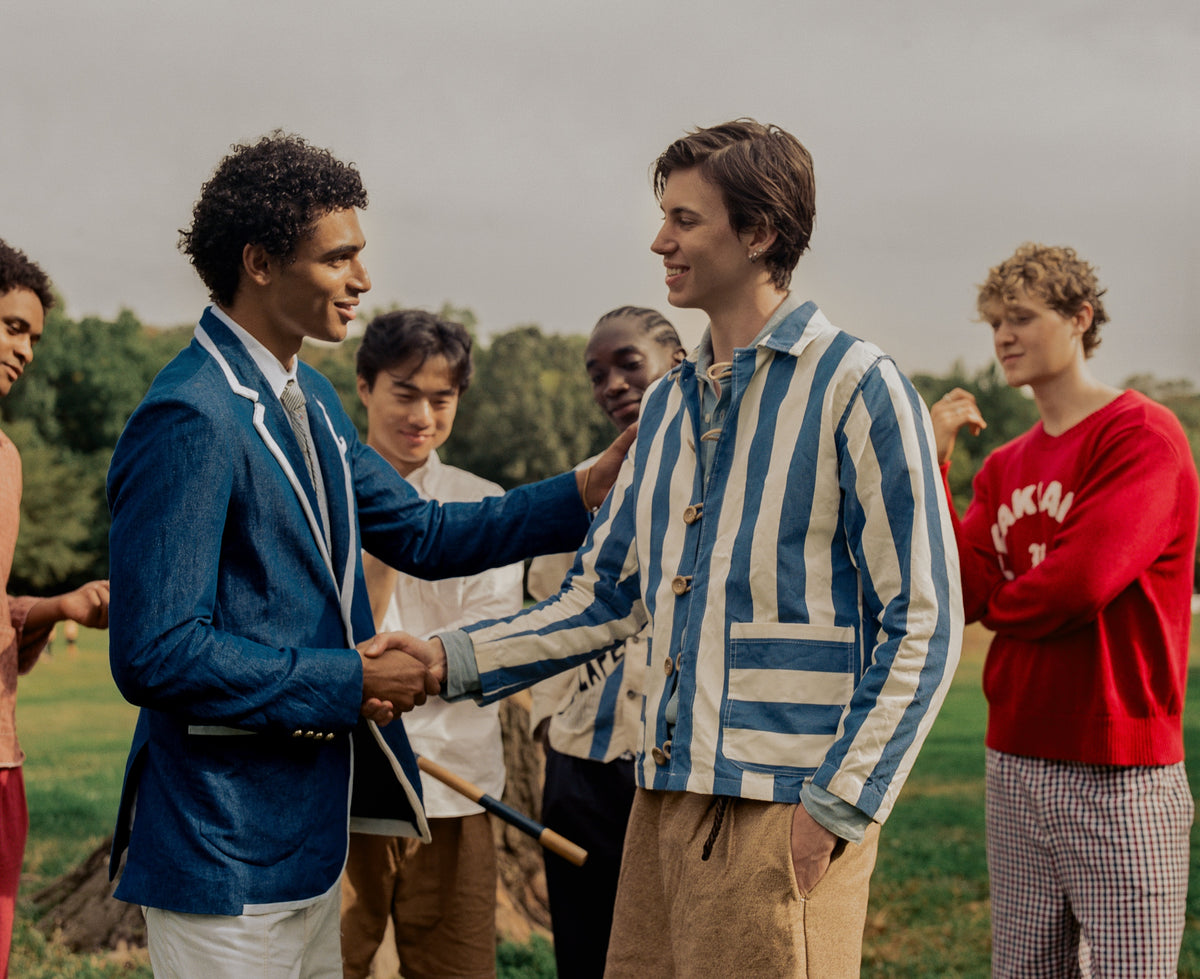 Second group shot from Peak Lapel's Lawn Games Spring Summer '26 lookbook