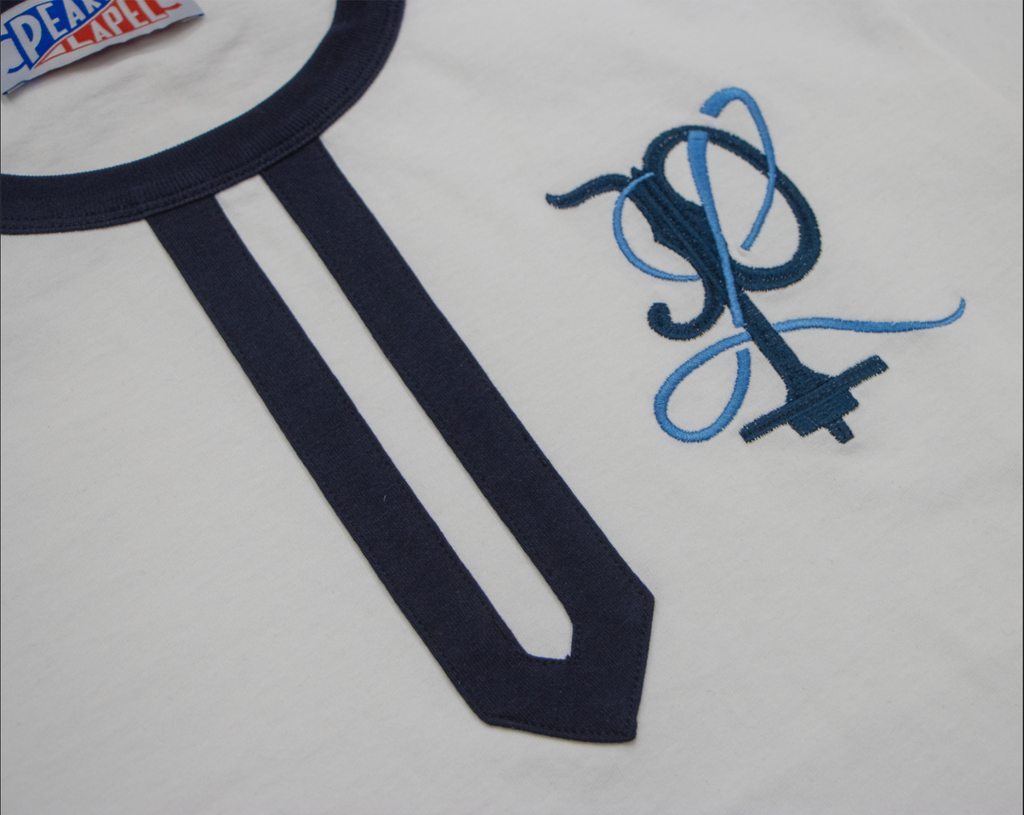 Rowing Tee in Navy