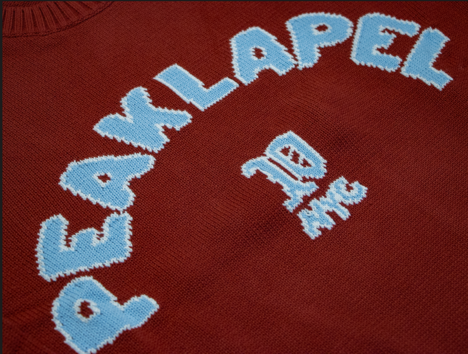 Campus Sweater in Maroon Cotton