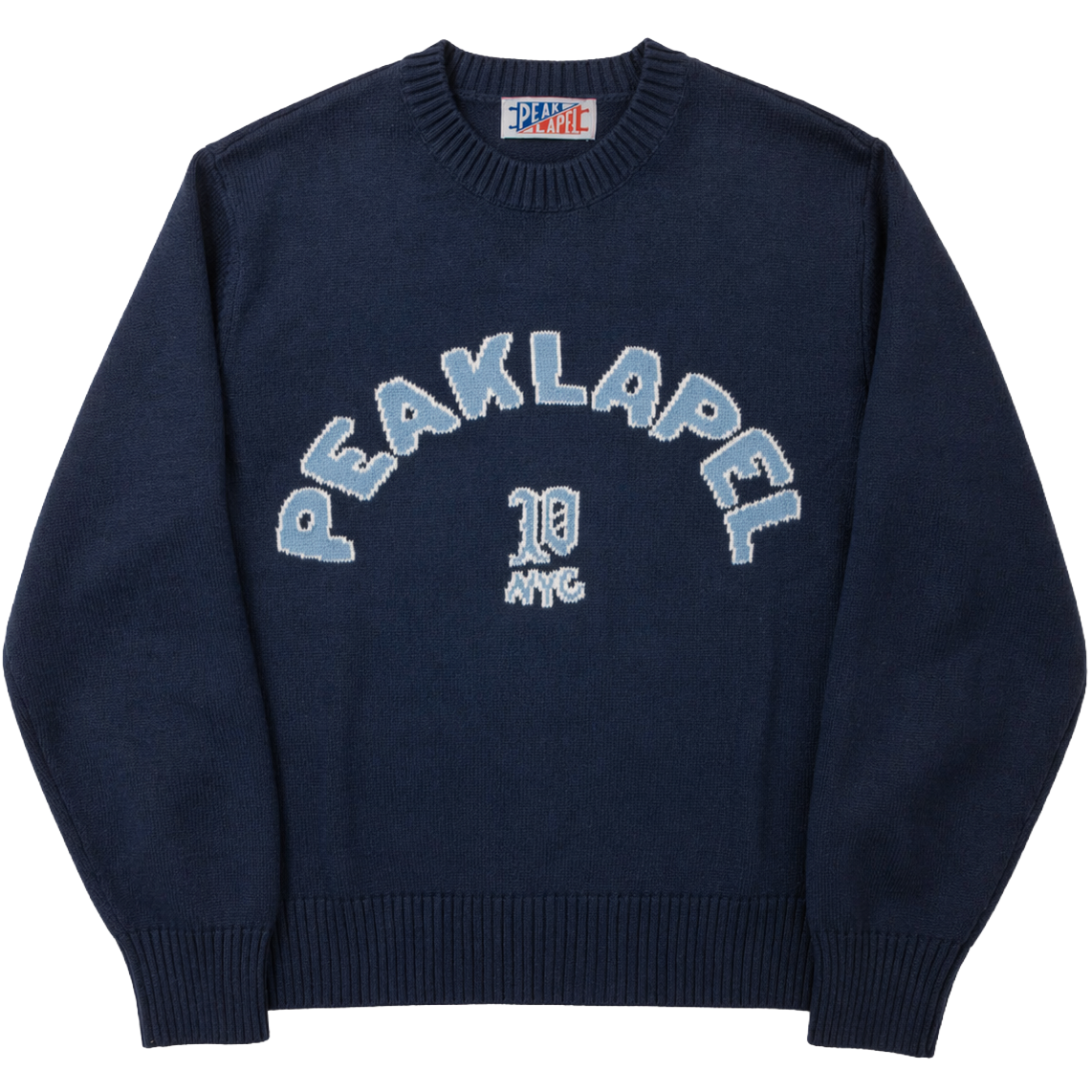 Campus Sweater in Navy Cotton
