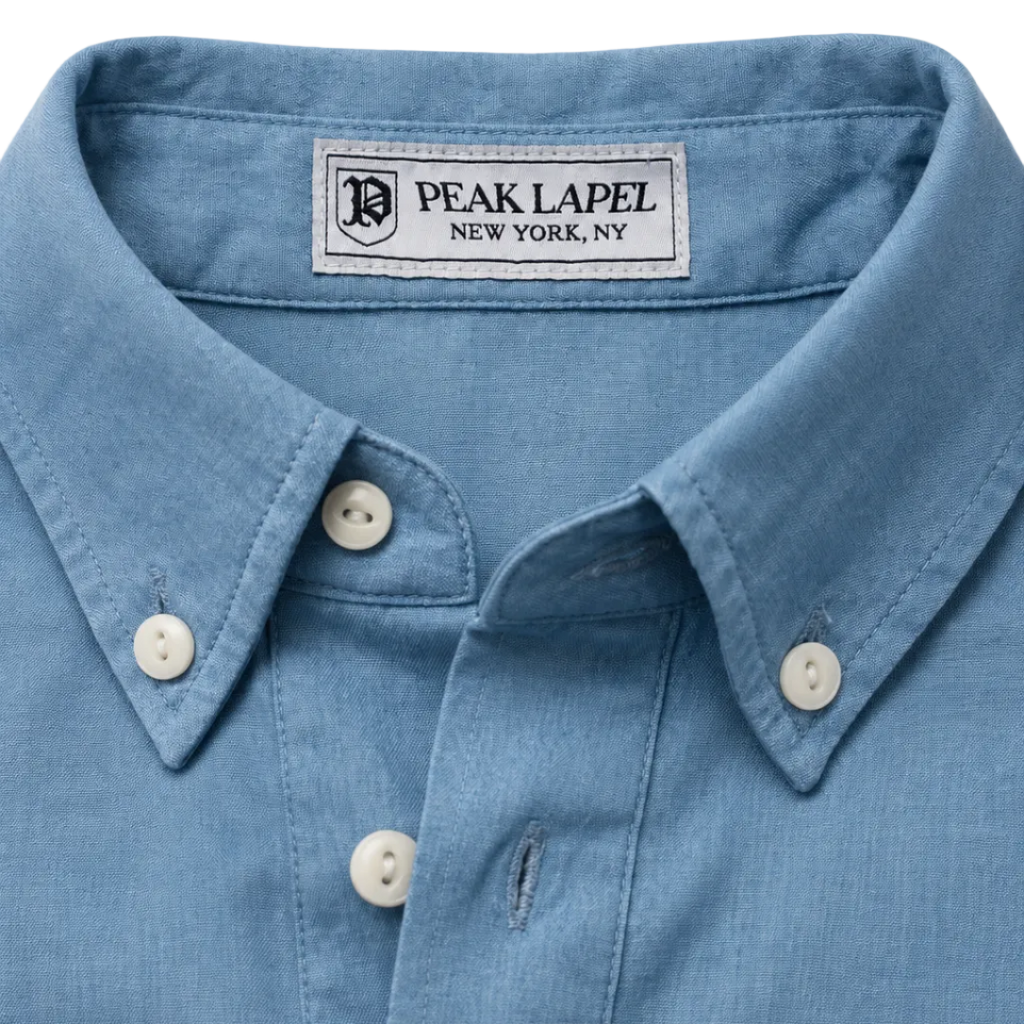 Peak Lapel Cotton Poplin Popover Button Down, cuff detail